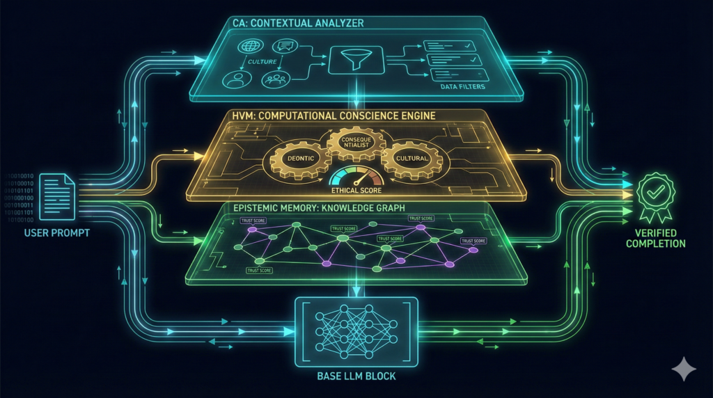 RLHF’in Ötesi: Büyük Dil Modellerine “Hesaplamalı Vicdan” Mimarisi Entegrasyonu (ETVZ Teknik Derlemesi)
